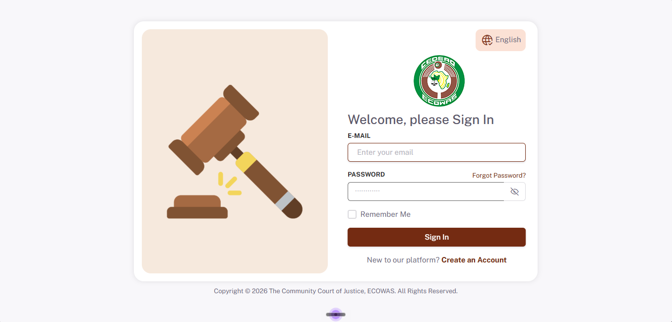 ECOWAS Electronic Case Management System