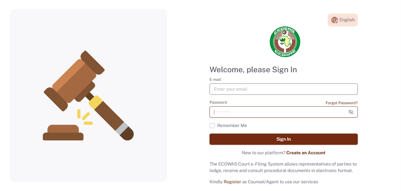 ECOWAS Electronic Case Management System