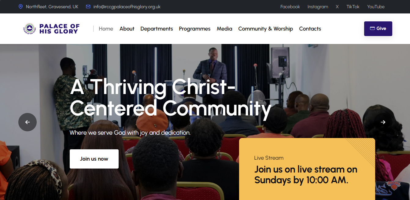 RCCG PoHG, Gravesend, United Kingdom